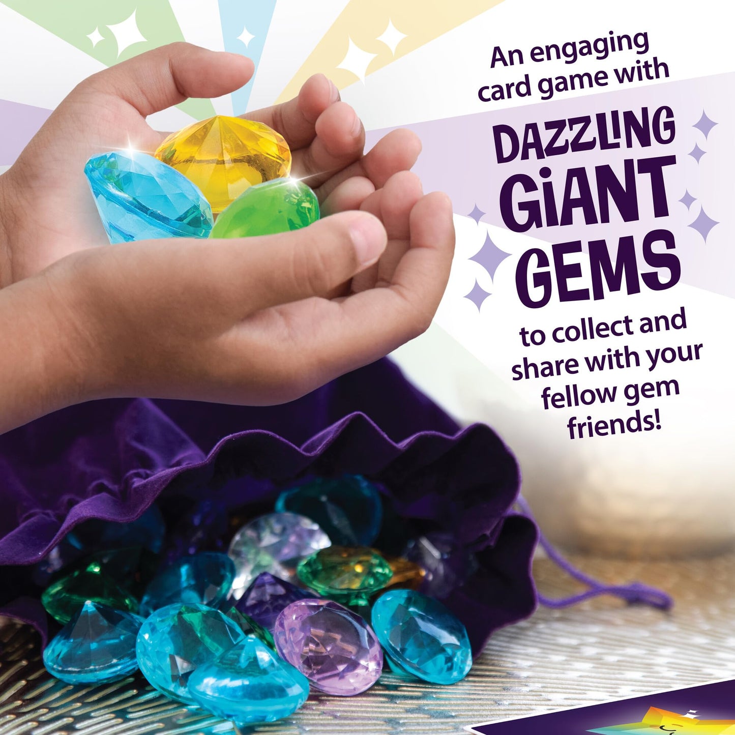 MindWare Best Gems Family Game – Match Giant Gems (Ages 5+) for 2–4 Players