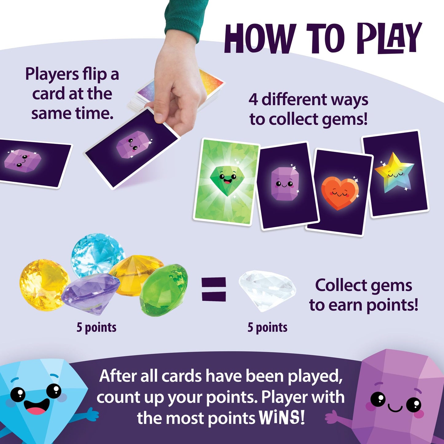 MindWare Best Gems Family Game – Match Giant Gems (Ages 5+) for 2–4 Players