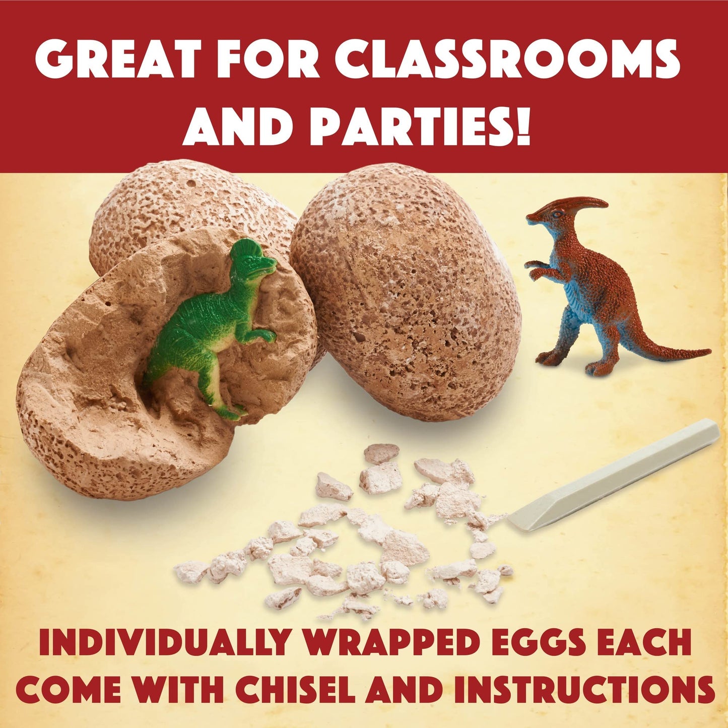 MindWare Dig It Up! Dinosaur Eggs – Hands-On Excavation Kit for Kids