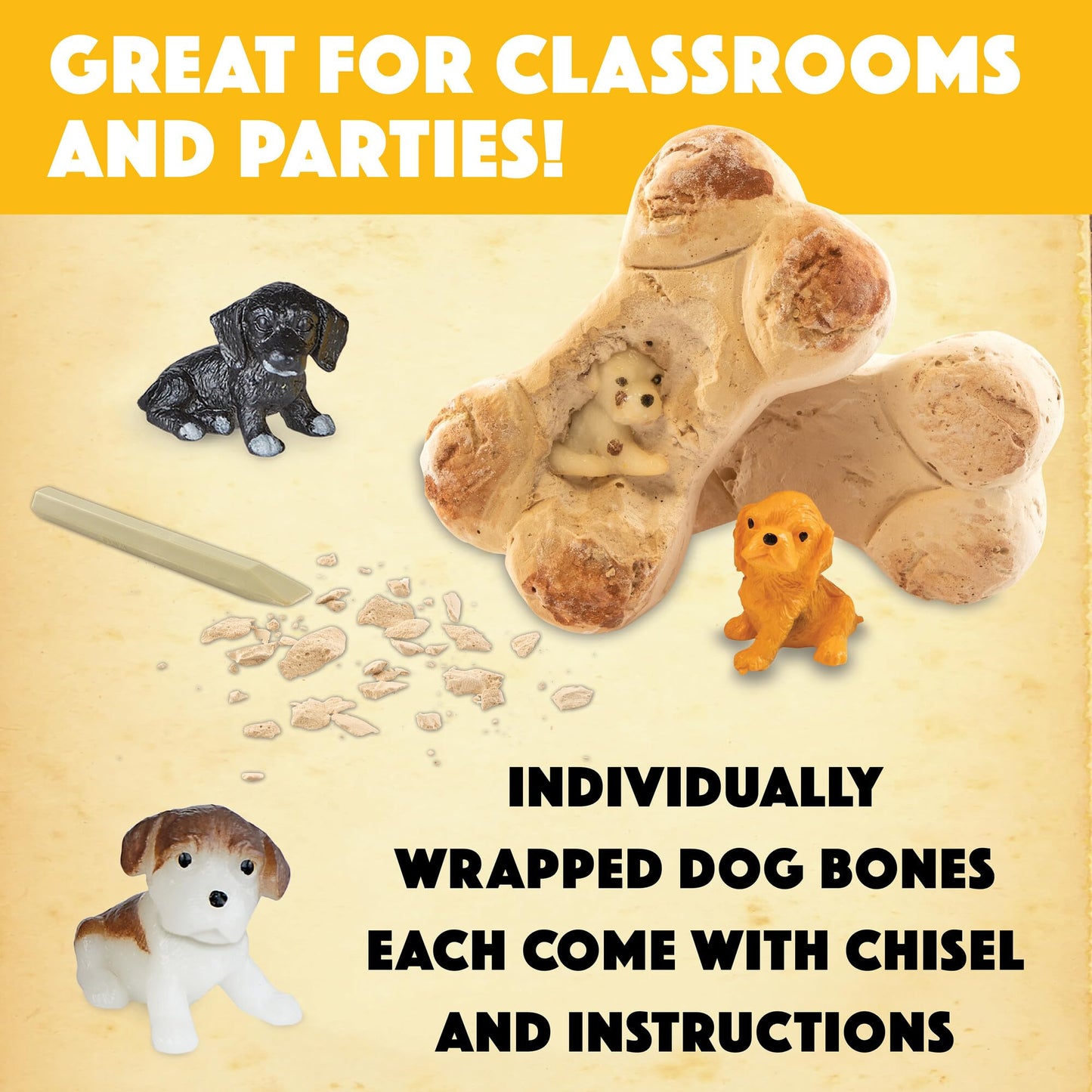 MindWare Dig It Up! Puppies Excavation Kit – Educational Toys for Kids 4+