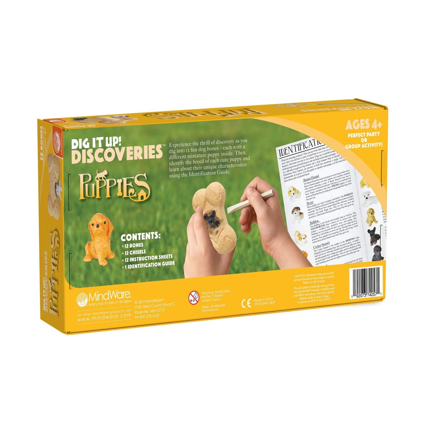 MindWare Dig It Up! Puppies Excavation Kit – Educational Toys for Kids 4+