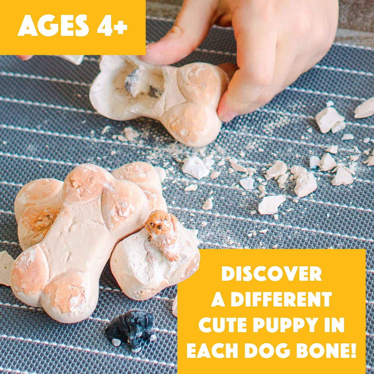 MindWare Dig It Up! Puppies Excavation Kit – Educational Toys for Kids 4+