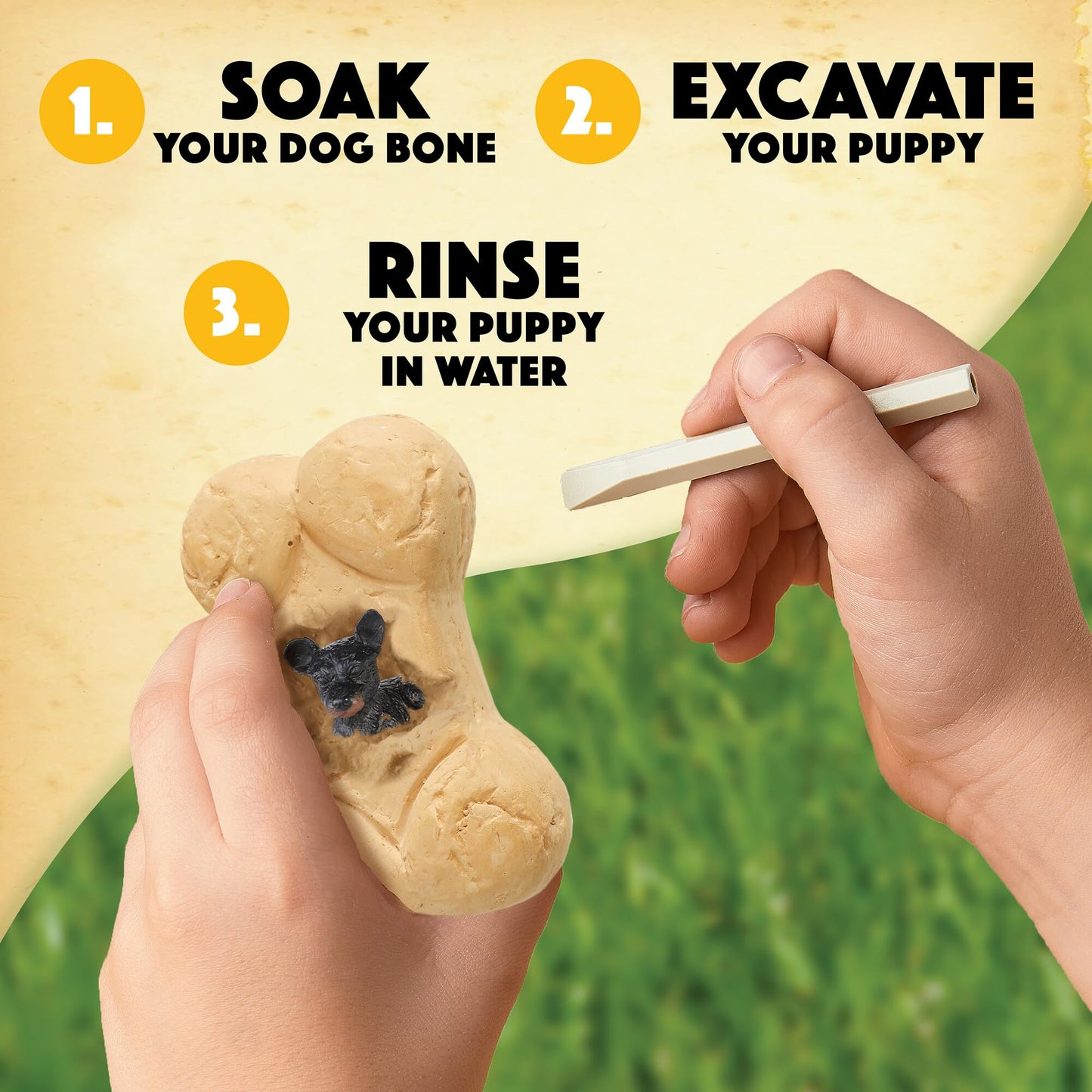 MindWare Dig It Up! Puppies Excavation Kit – Educational Toys for Kids 4+