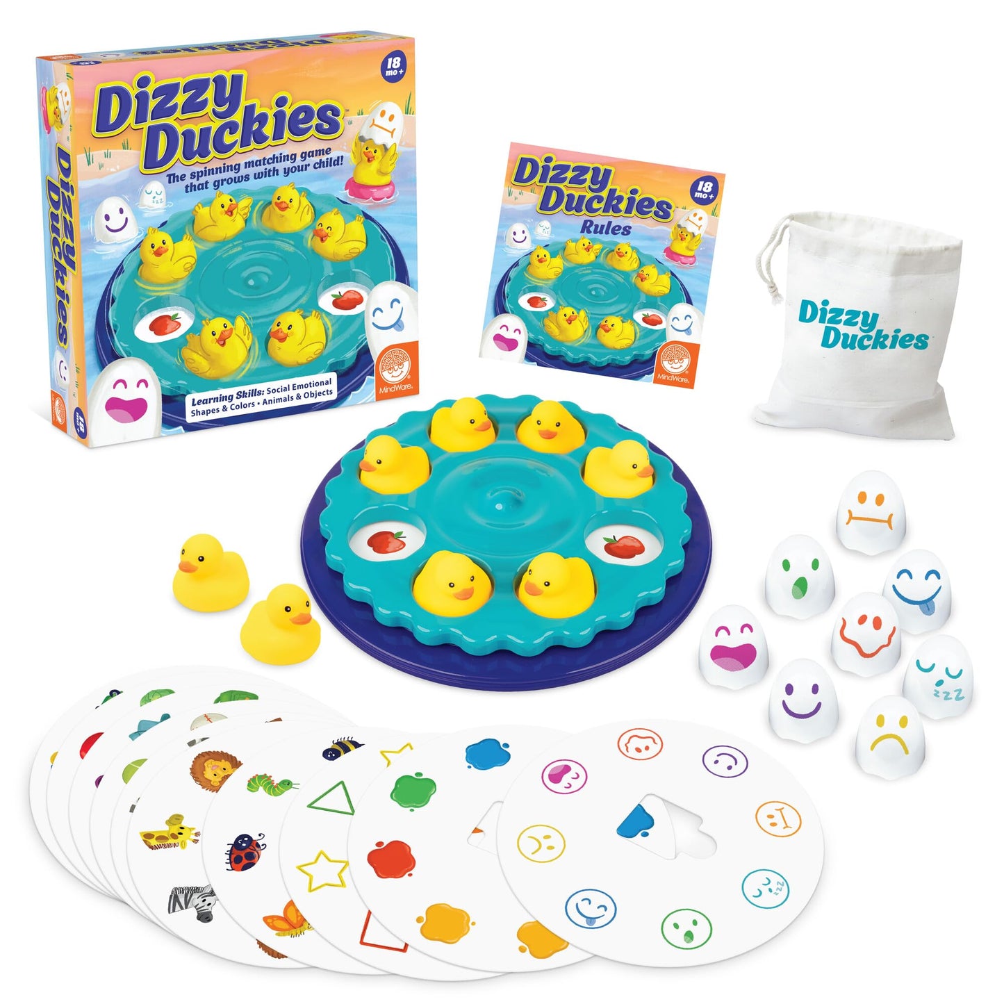 MindWare Dizzy Duckies: Early Learning Matching Game for Toddlers & Preschoolers