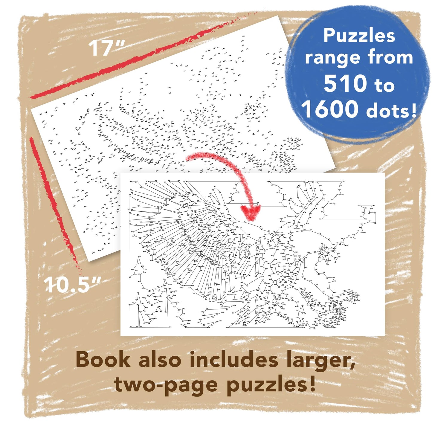 MindWare Extreme Dot to Dot: Extreme Animals – Challenging Hidden-Image Puzzles