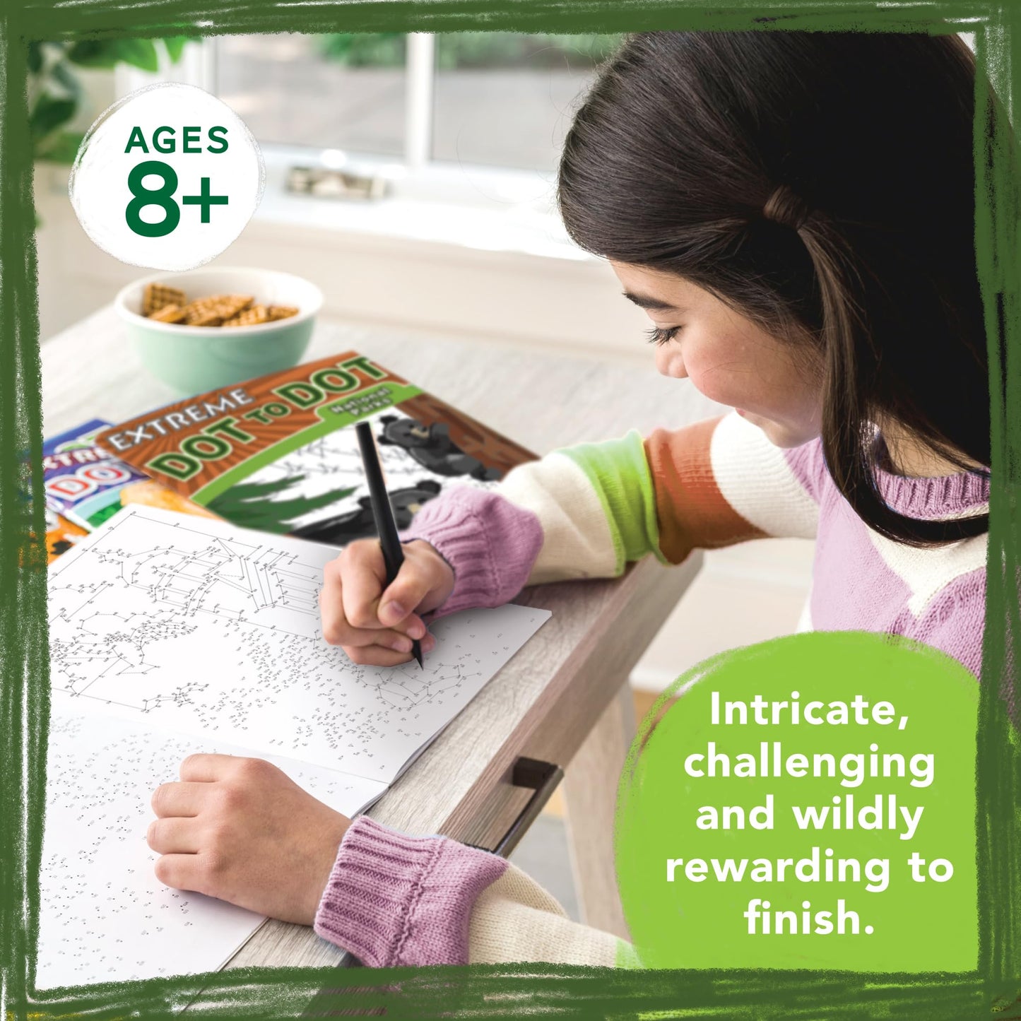 MindWare Extreme Dot-to-Dot: National Parks – 32 Puzzles, Coloring & Trivia for All Ages