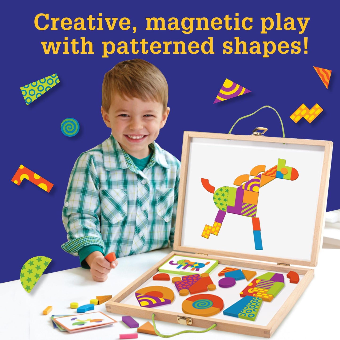 MindWare Imagination Patterns: Magnetic Pattern Tiles for Creative Play