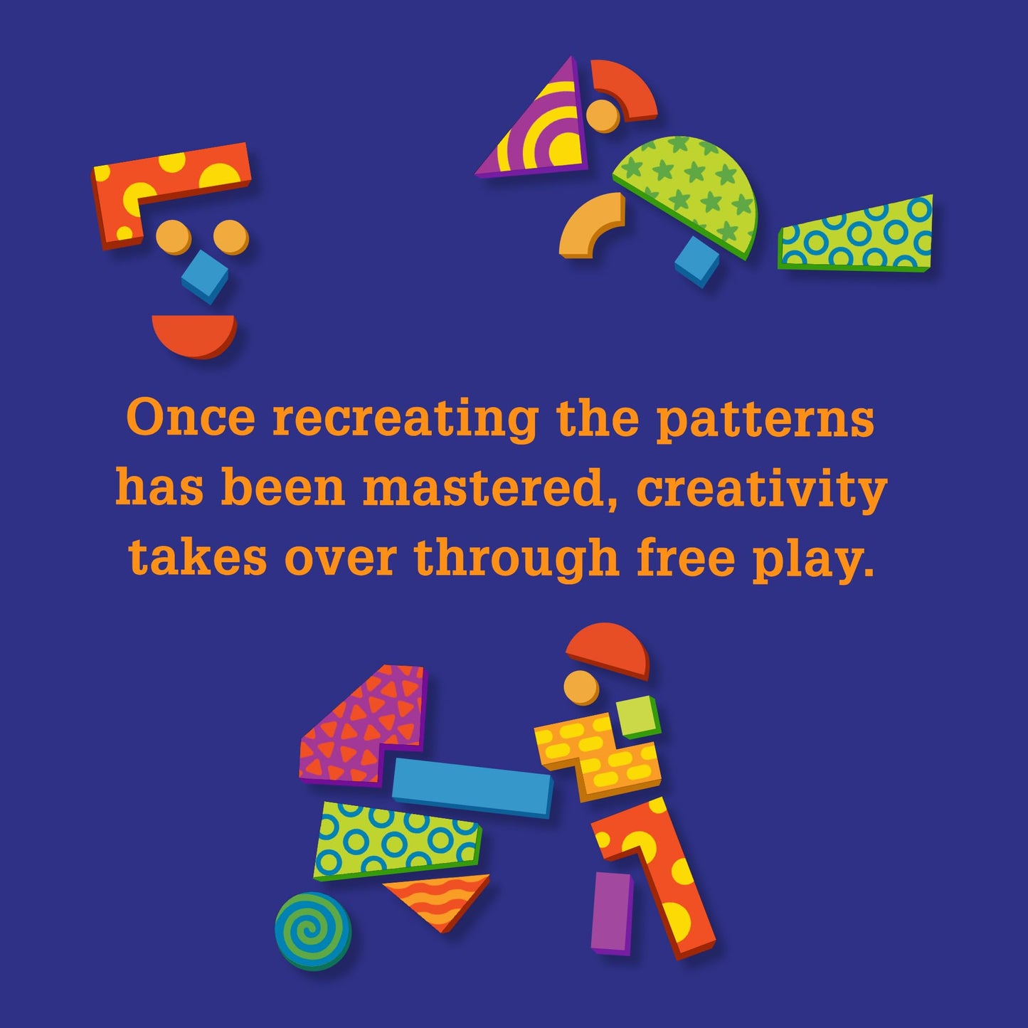 MindWare Imagination Patterns: Magnetic Pattern Tiles for Creative Play
