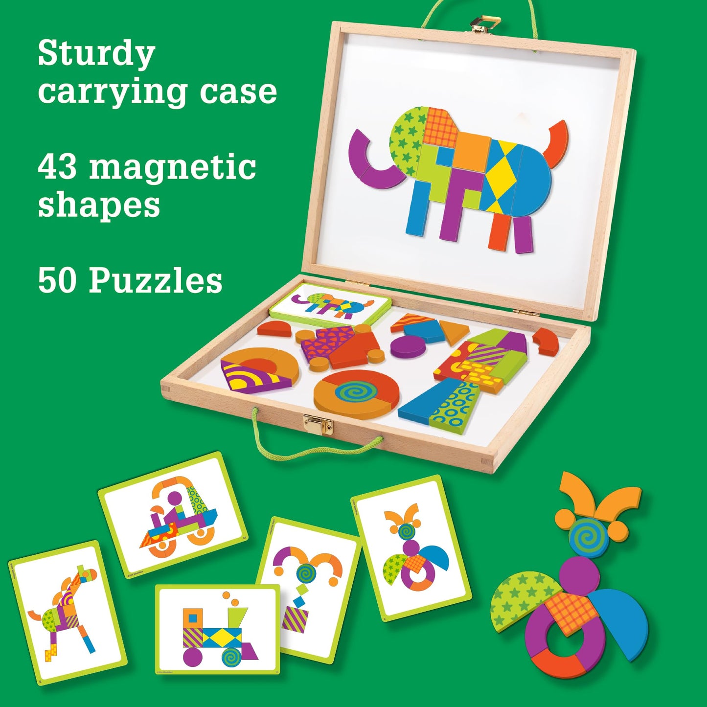 MindWare Imagination Patterns: Magnetic Pattern Tiles for Creative Play