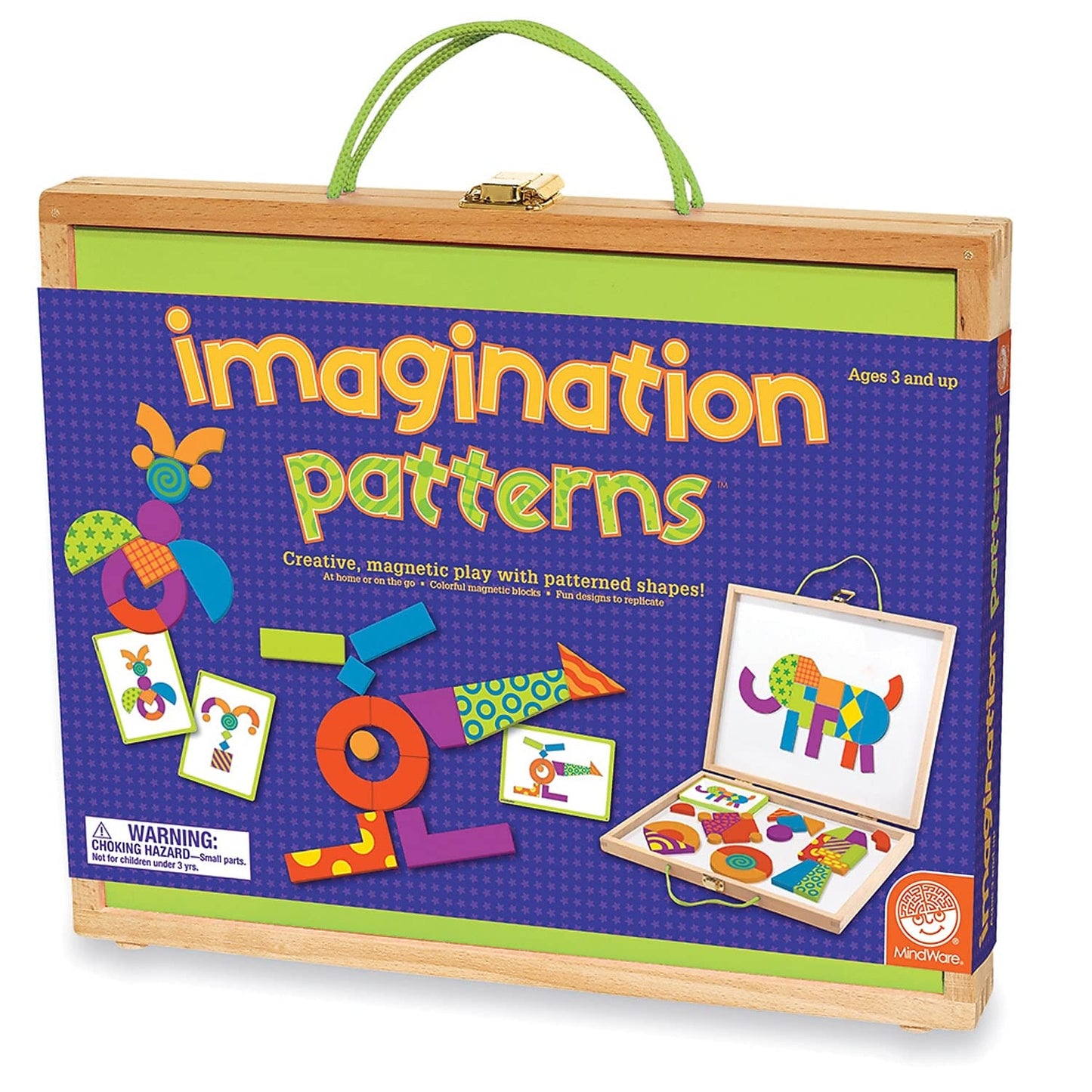 MindWare Imagination Patterns: Magnetic Pattern Tiles for Creative Play