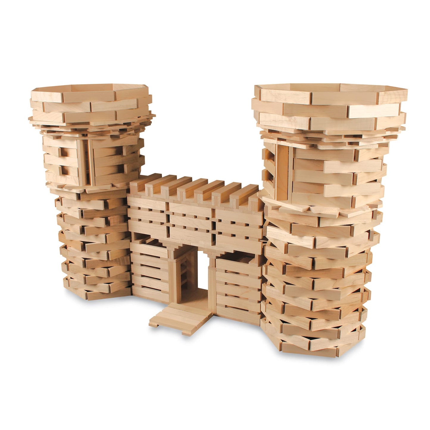 MindWare KEVA Structures 400 Plank Building Blocks Set | 400 Pine Planks, Bag & Idea Book