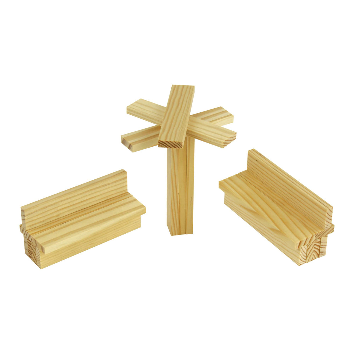 MindWare KEVA Junior Brain Builders Playset — 40 Wooden 3D Puzzle Challenges