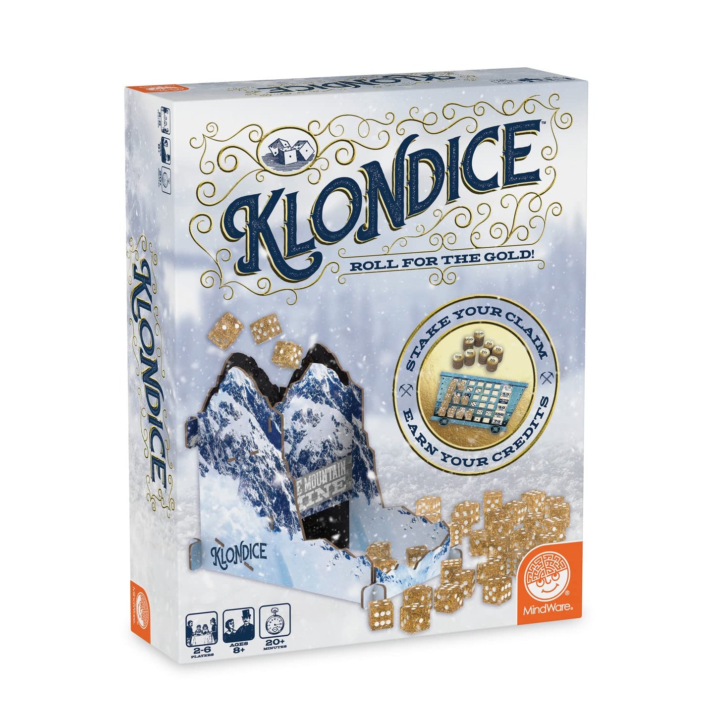 MindWare Klondice Game | Family Dice Strategy - 2-6 Players, Ages 8+