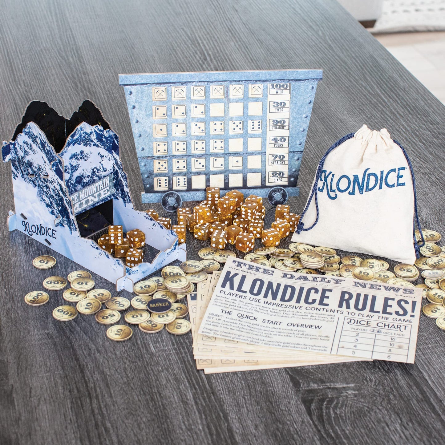 MindWare Klondice Game | Family Dice Strategy - 2-6 Players, Ages 8+