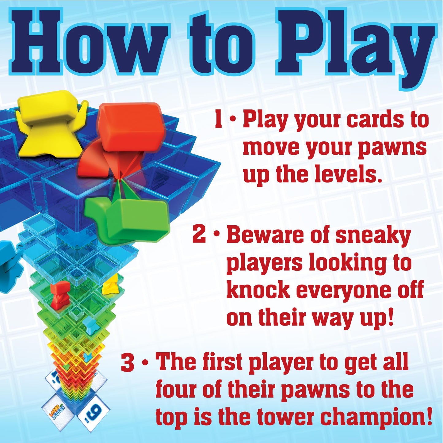 MindWare Leaps and Ledges Strategy Game – 2–4 Players, Ages 8+