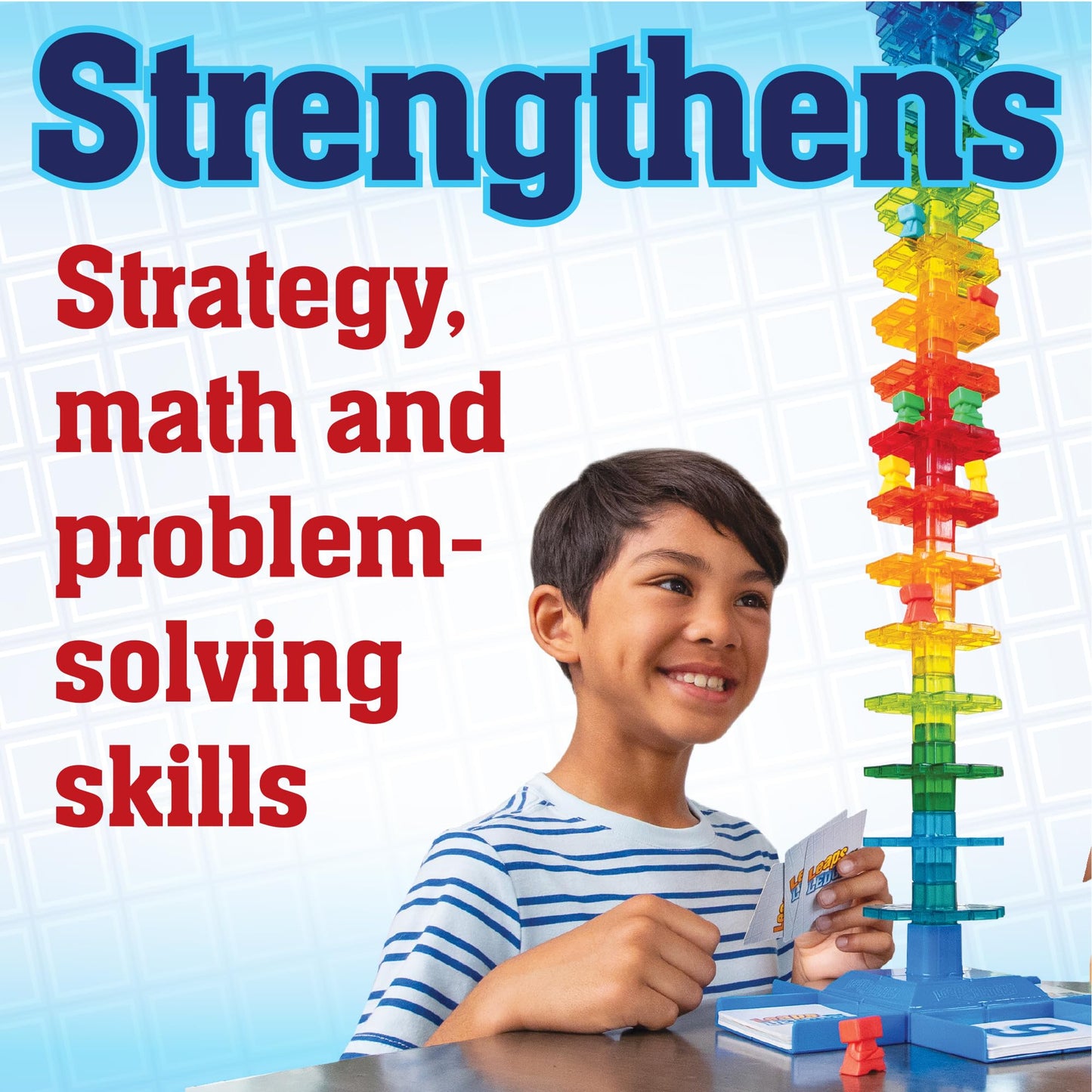 MindWare Leaps and Ledges Strategy Game – 2–4 Players, Ages 8+