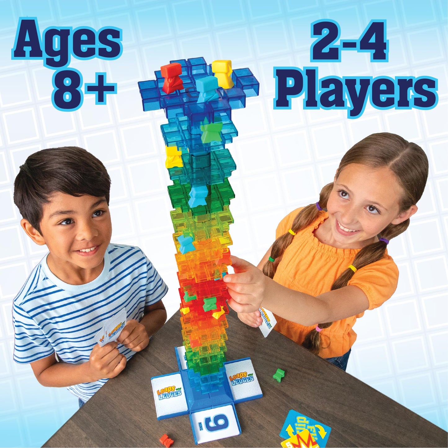 MindWare Leaps and Ledges Strategy Game – 2–4 Players, Ages 8+