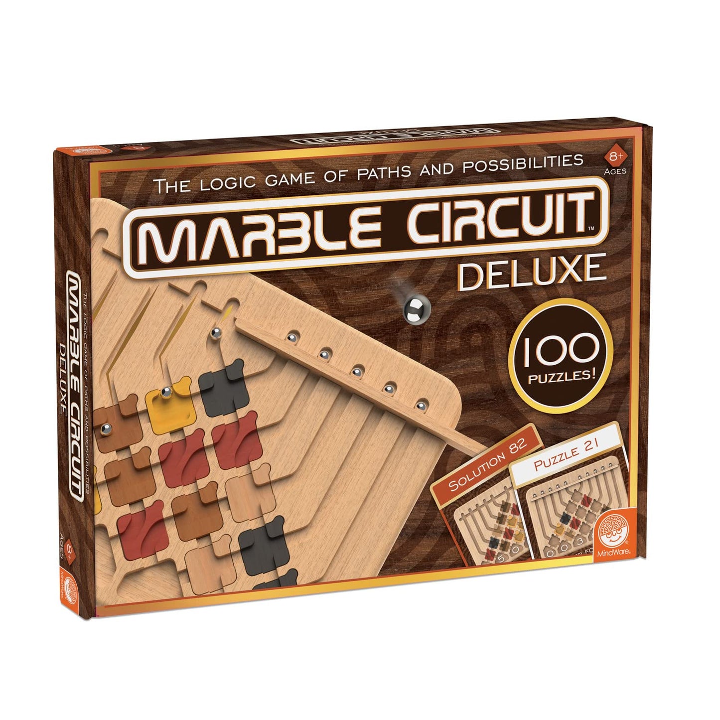 MindWare Marble Circuit Deluxe Brain Teaser – Premium Marble Maze for Solo Play
