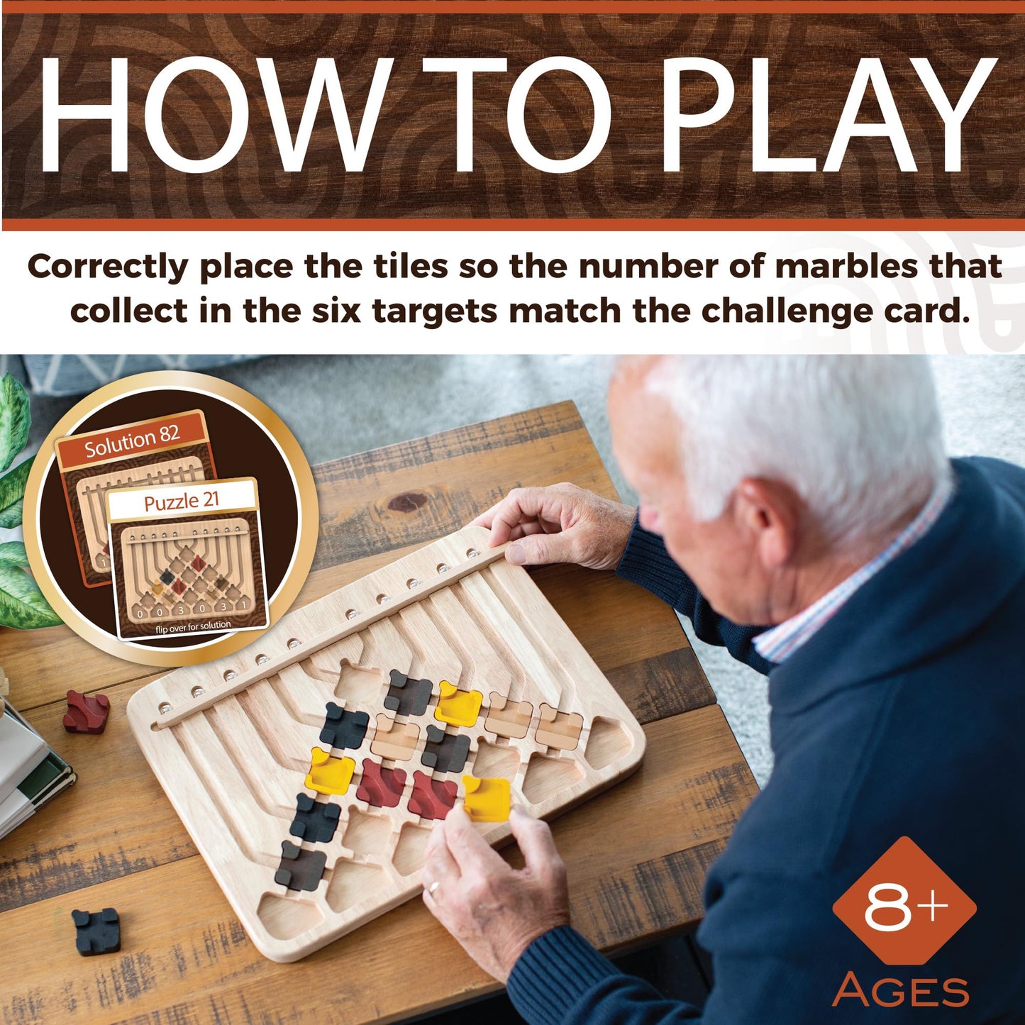 MindWare Marble Circuit Deluxe Brain Teaser – Premium Marble Maze for Solo Play