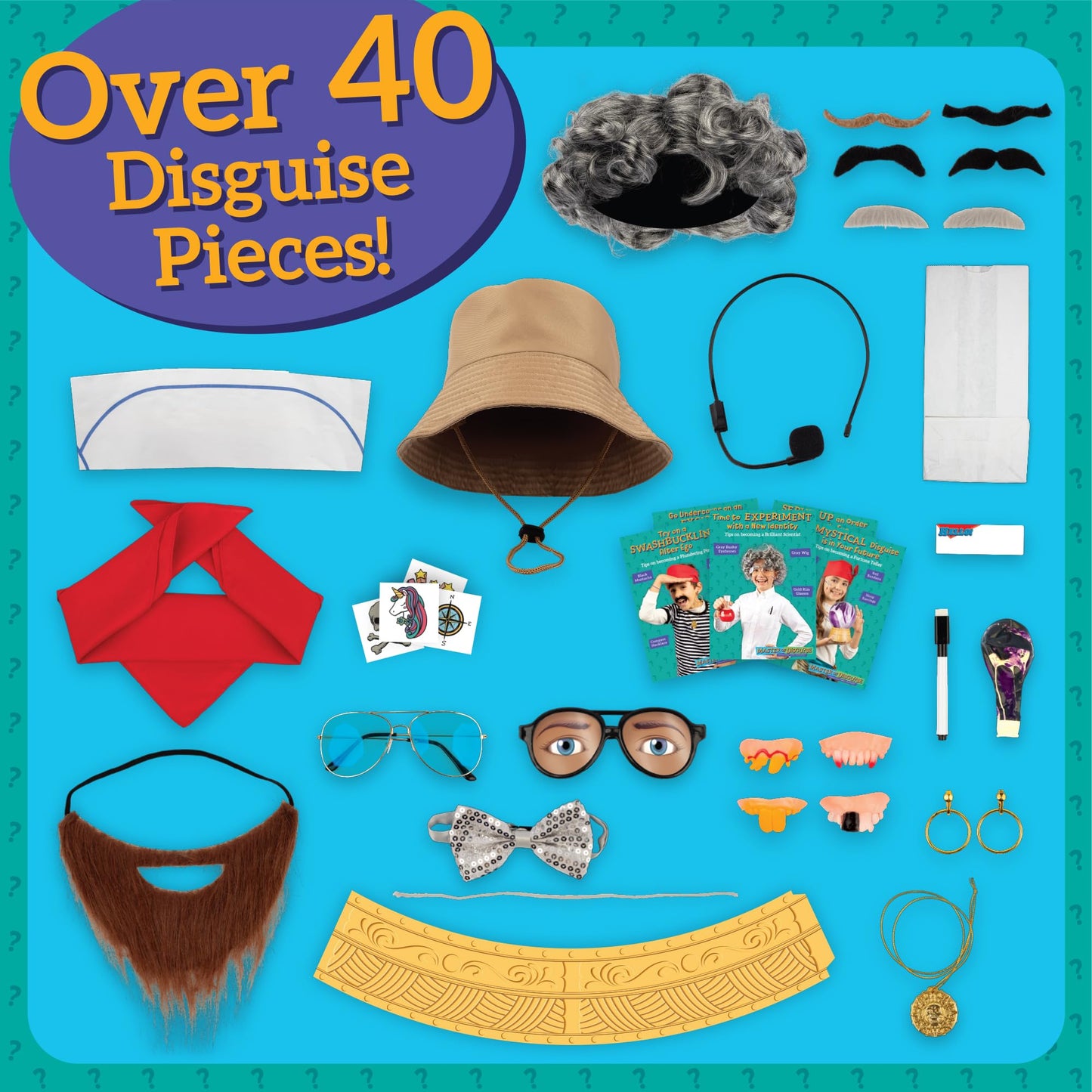 MindWare Master of Disguise Kit for Kids — 40+ Dress-Up Accessories