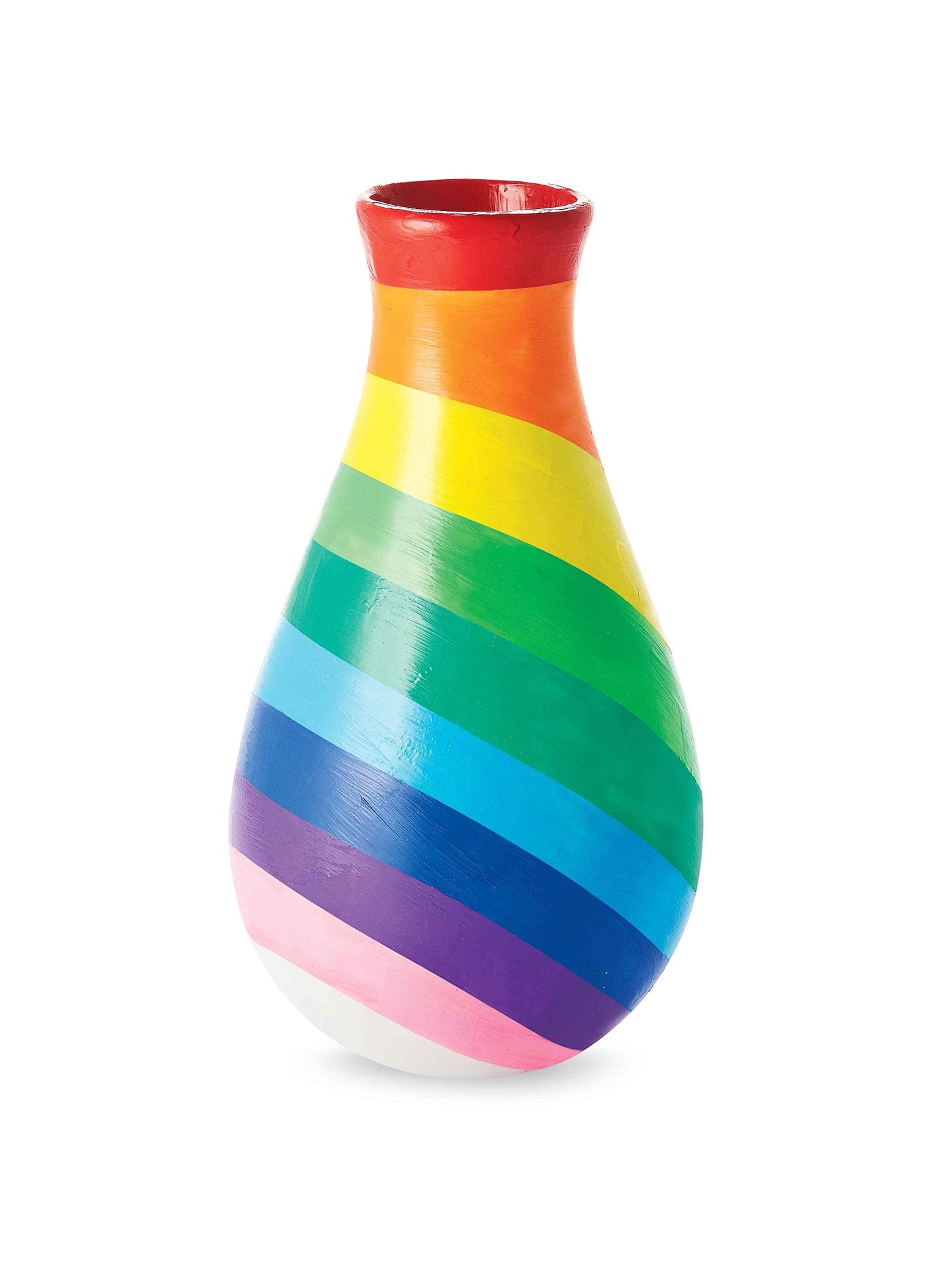MindWare Paint Your Own Vases – 3 Porcelain Vases with 12 Paints & Brush