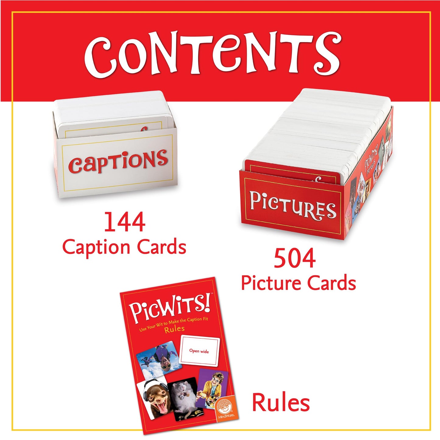 MindWare PicWits! Board Game – Hilarious Photo Card Guessing for Families
