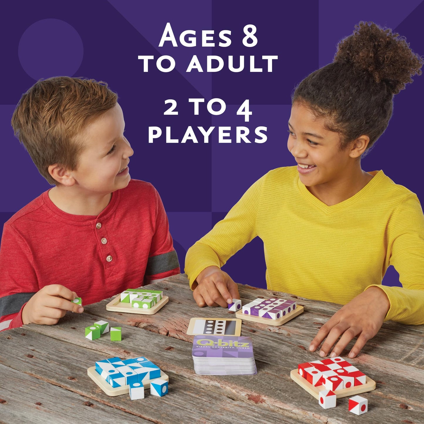 MindWare Q-Bitz Pattern Matching Game for Family Game Night | Ages 8+, 2-4 Players