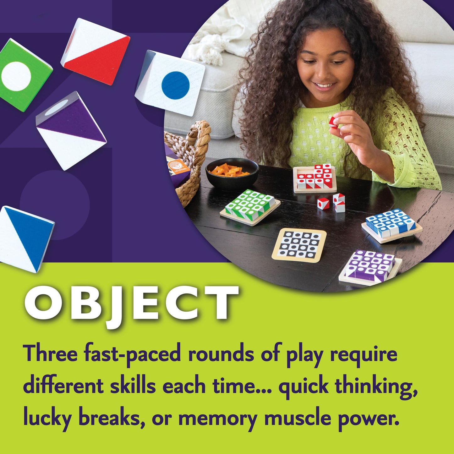 MindWare Q-Bitz Pattern Matching Game for Family Game Night | Ages 8+, 2-4 Players