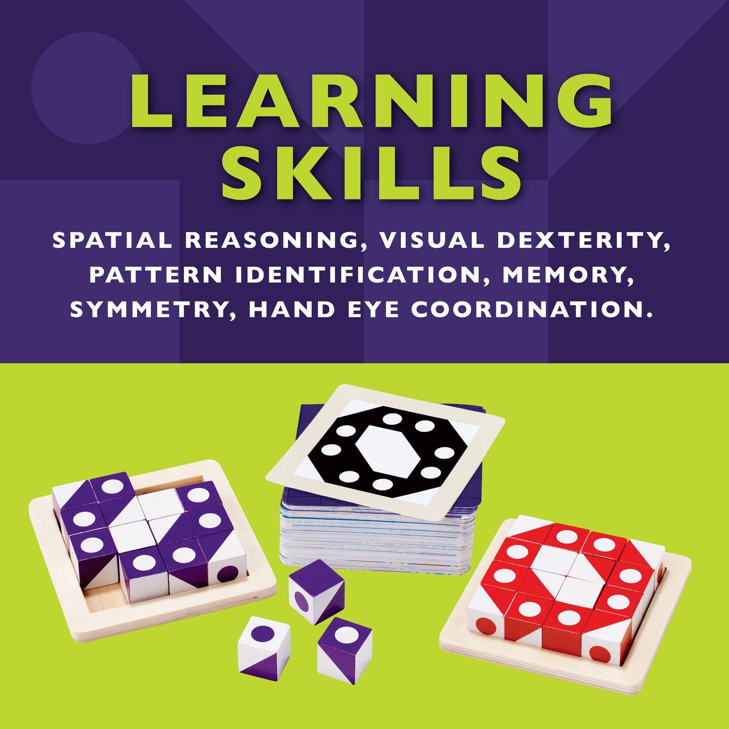 MindWare Q-Bitz Pattern Matching Game for Family Game Night | Ages 8+, 2-4 Players