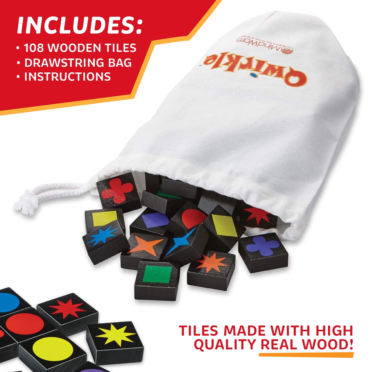 MindWare Qwirkle Board Game – Family Strategy Tile Game