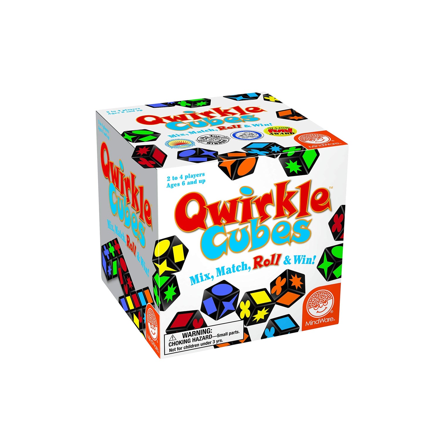 MindWare Qwirkle Cubes – Family-Friendly Strategy Game with 90 Wooden Cubes