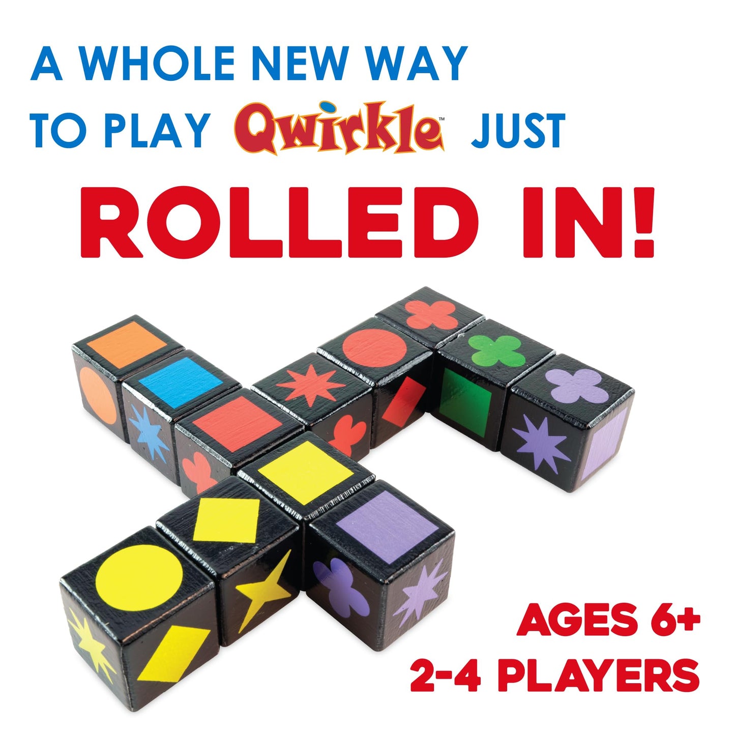 MindWare Qwirkle Cubes – Family-Friendly Strategy Game with 90 Wooden Cubes
