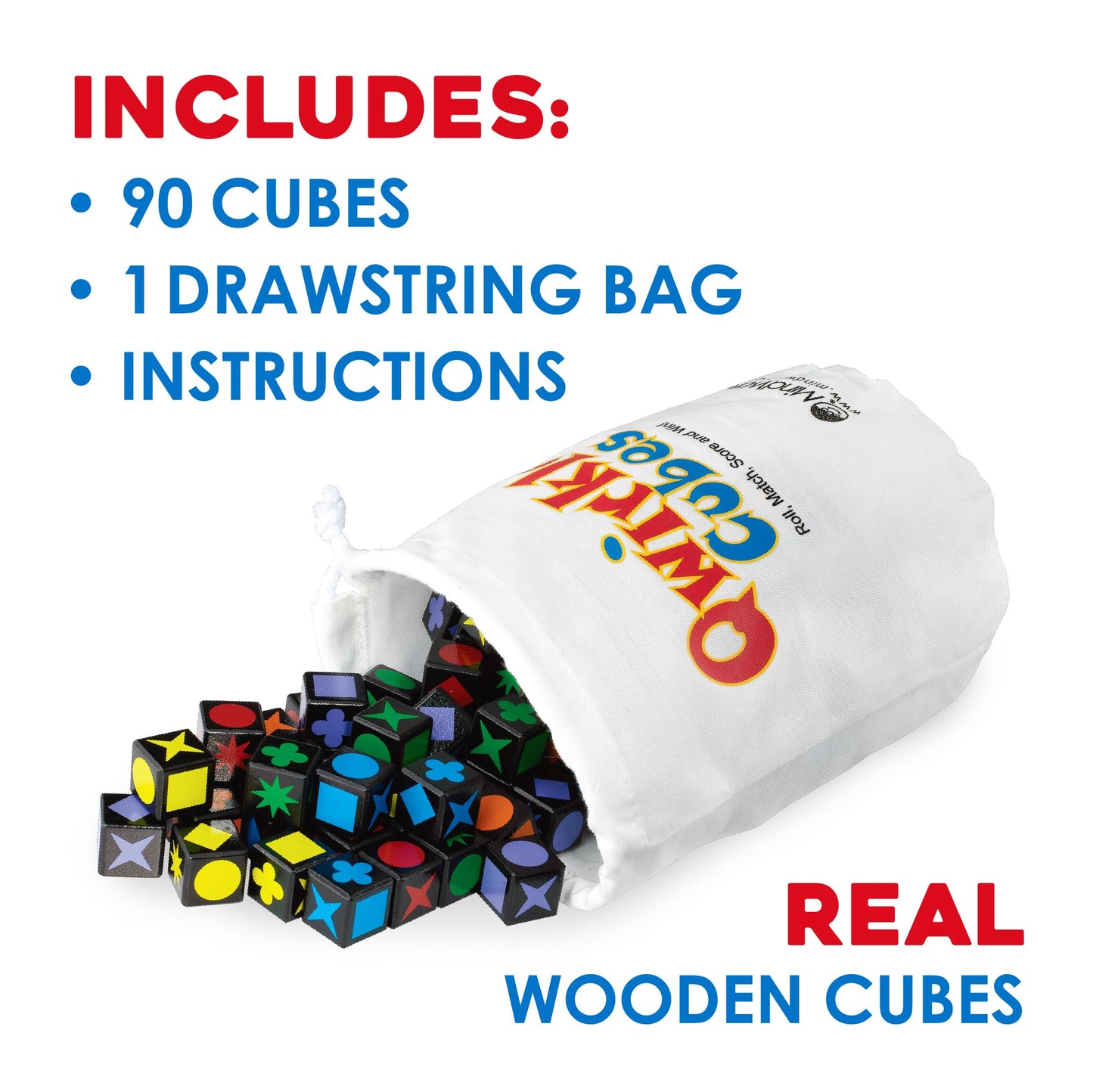 MindWare Qwirkle Cubes – Family-Friendly Strategy Game with 90 Wooden Cubes