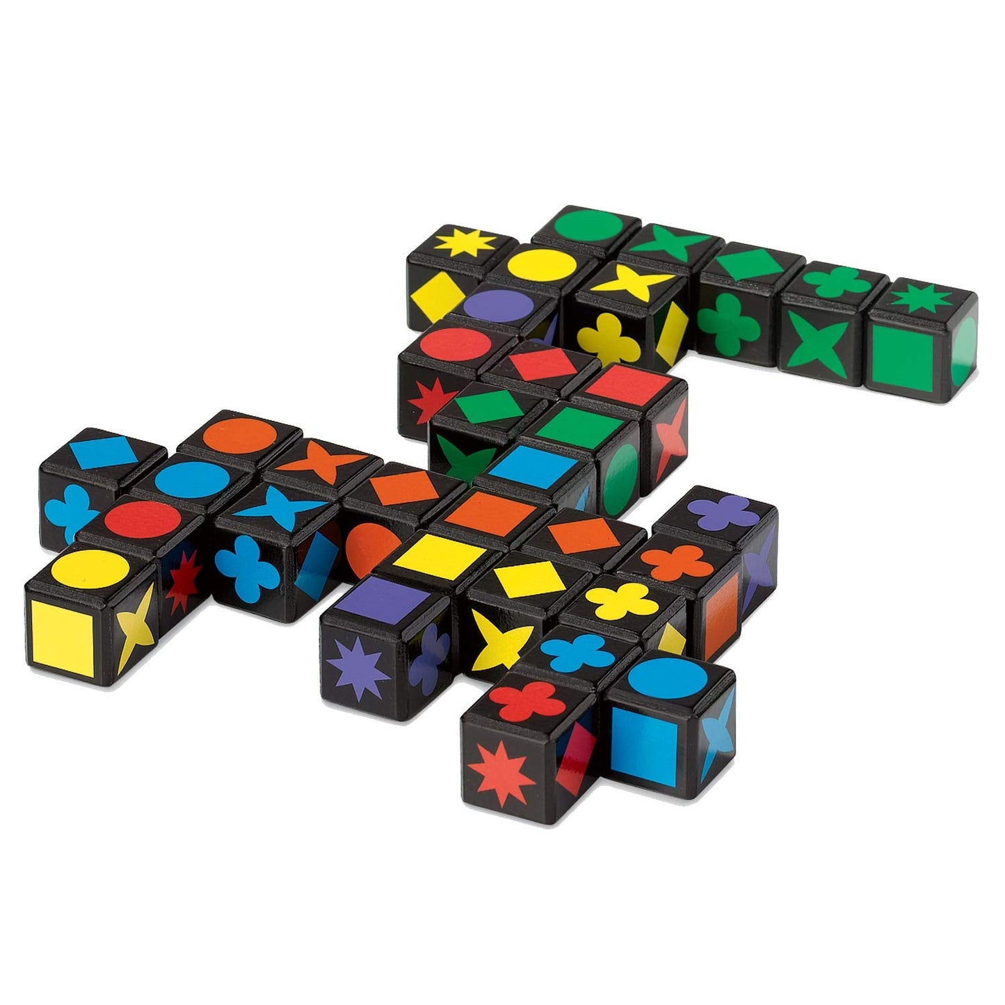 MindWare Qwirkle Cubes – Family-Friendly Strategy Game with 90 Wooden Cubes