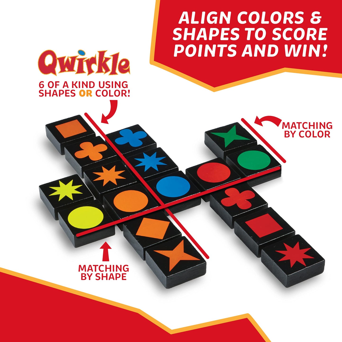 MindWare Qwirkle Board Game – Family Strategy Tile Game