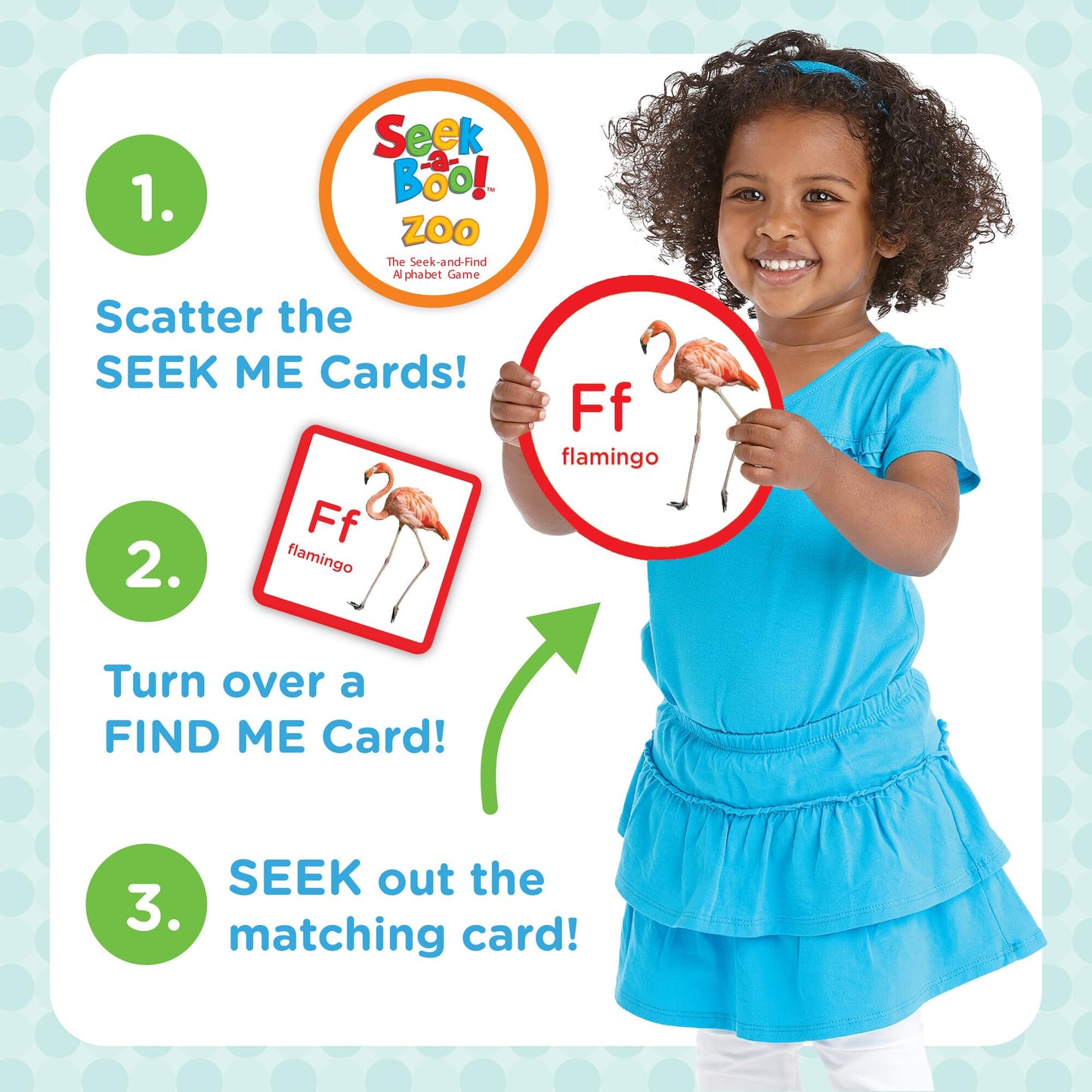 MindWare Seek-a-Boo! at The Zoo – Seek-and-Find Alphabet Matching Game for Toddlers (Ages 2–4)