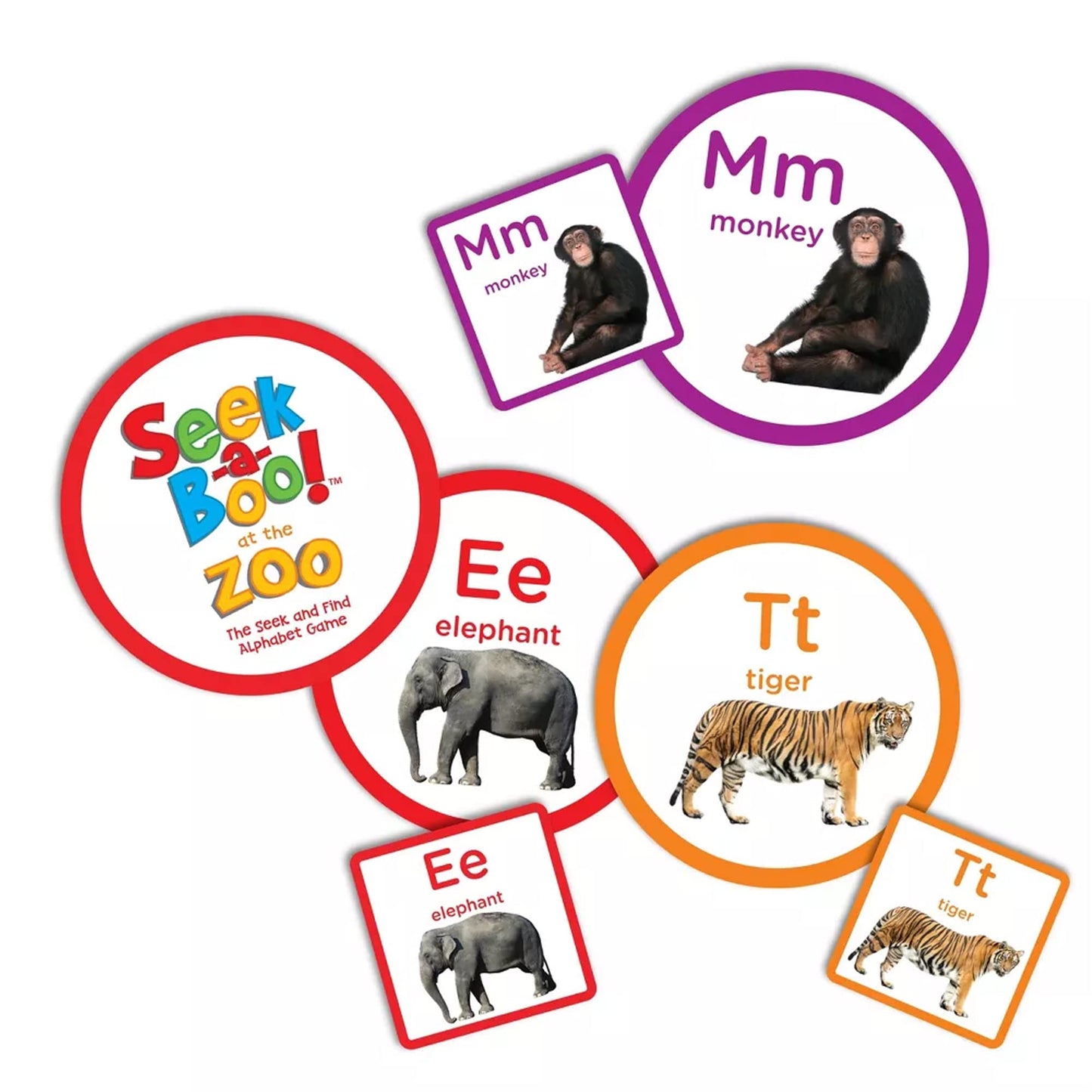 MindWare Seek-a-Boo! at The Zoo – Seek-and-Find Alphabet Matching Game for Toddlers (Ages 2–4)