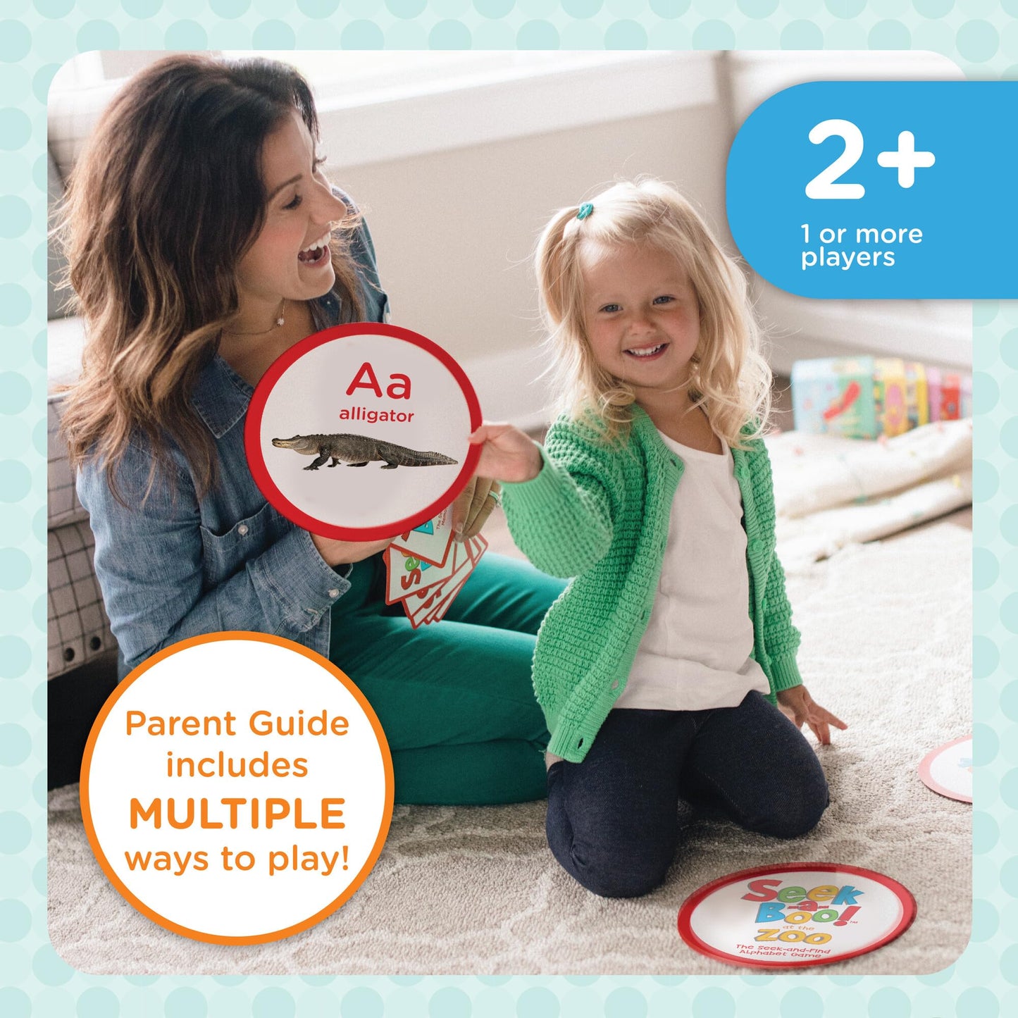 MindWare Seek-a-Boo! at The Zoo – Seek-and-Find Alphabet Matching Game for Toddlers (Ages 2–4)