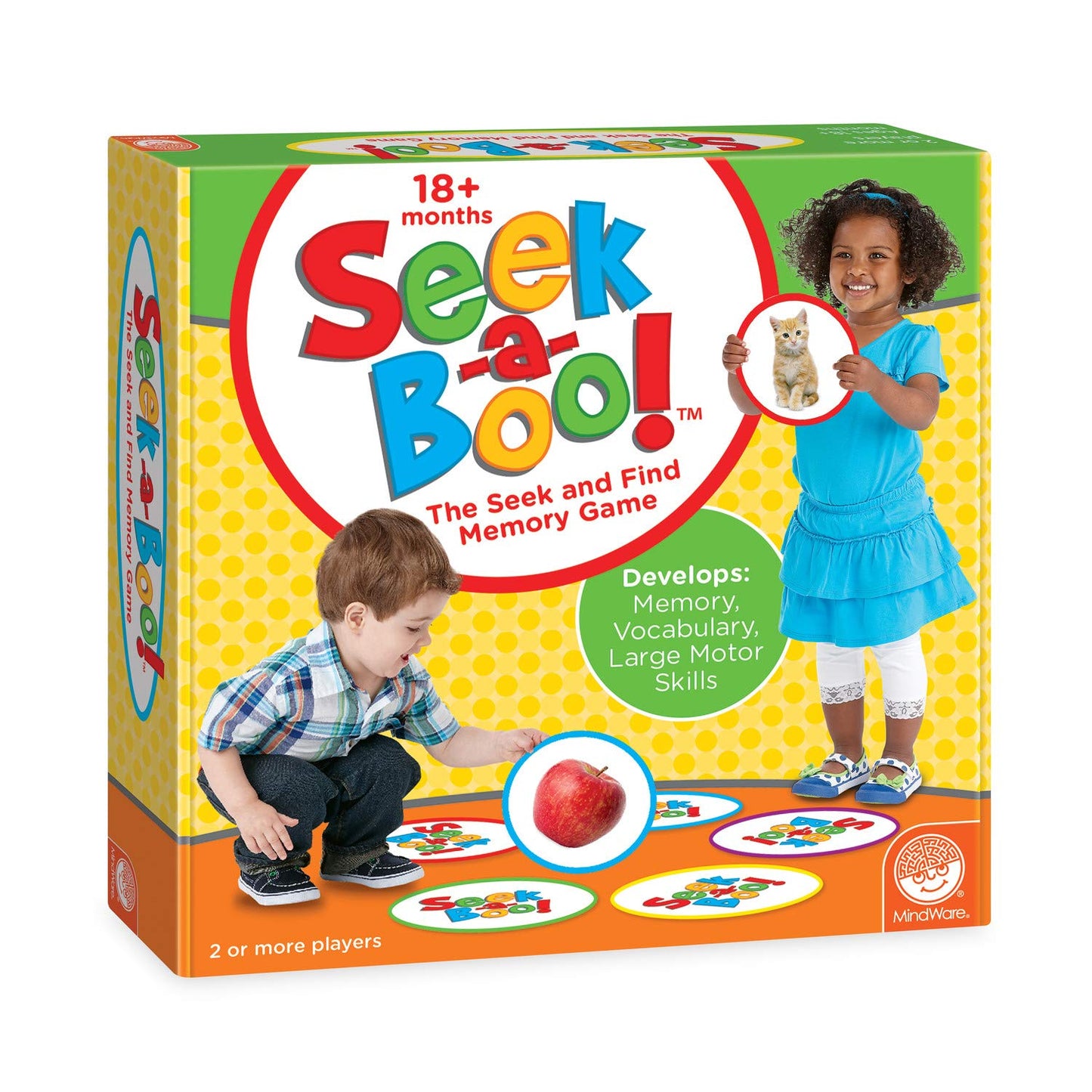 MindWare Seek-a-Boo: Seek and Find Memory Game & Toddler Flash Cards