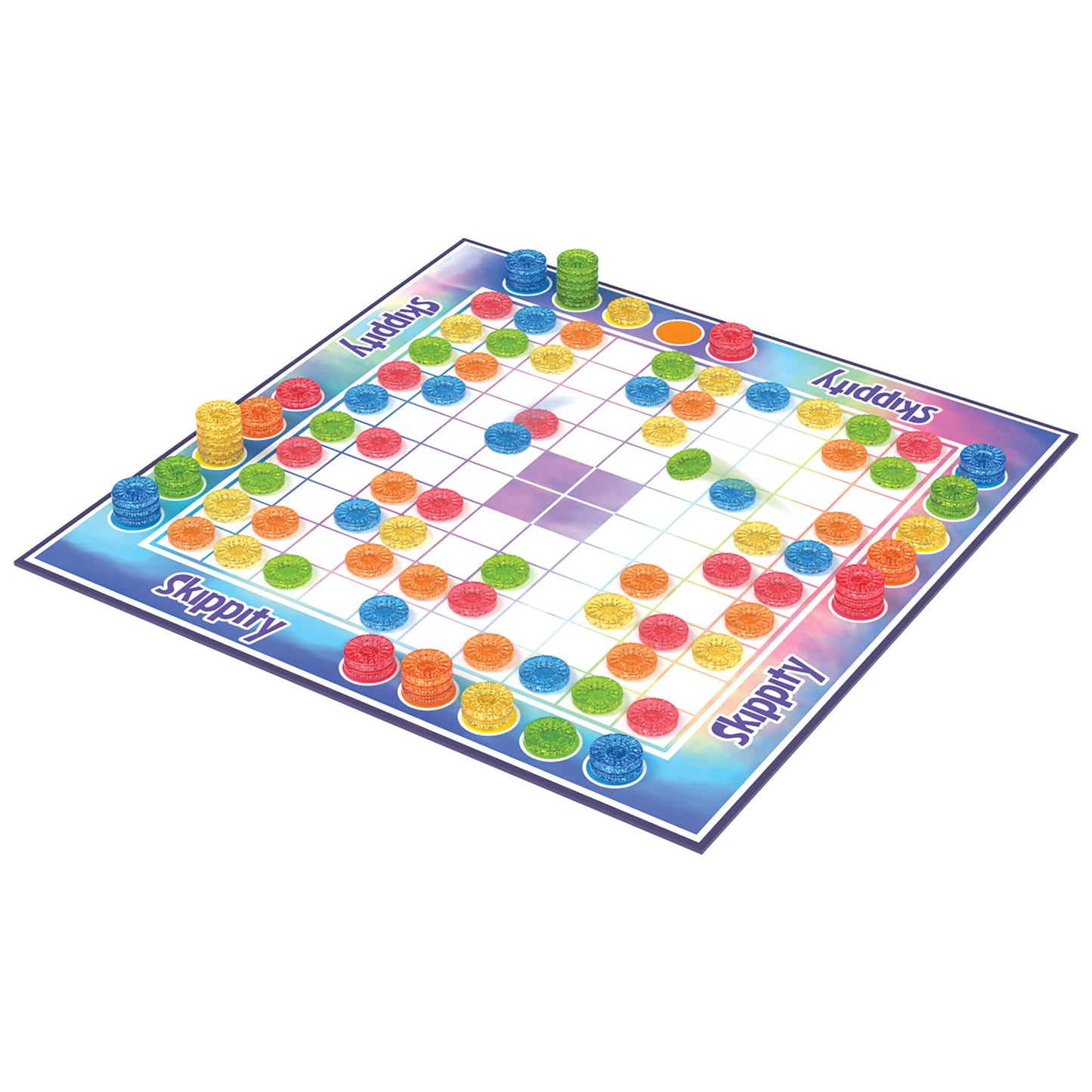 MindWare Skippity - Jump-and-Capture Board Game for 2-4 Players