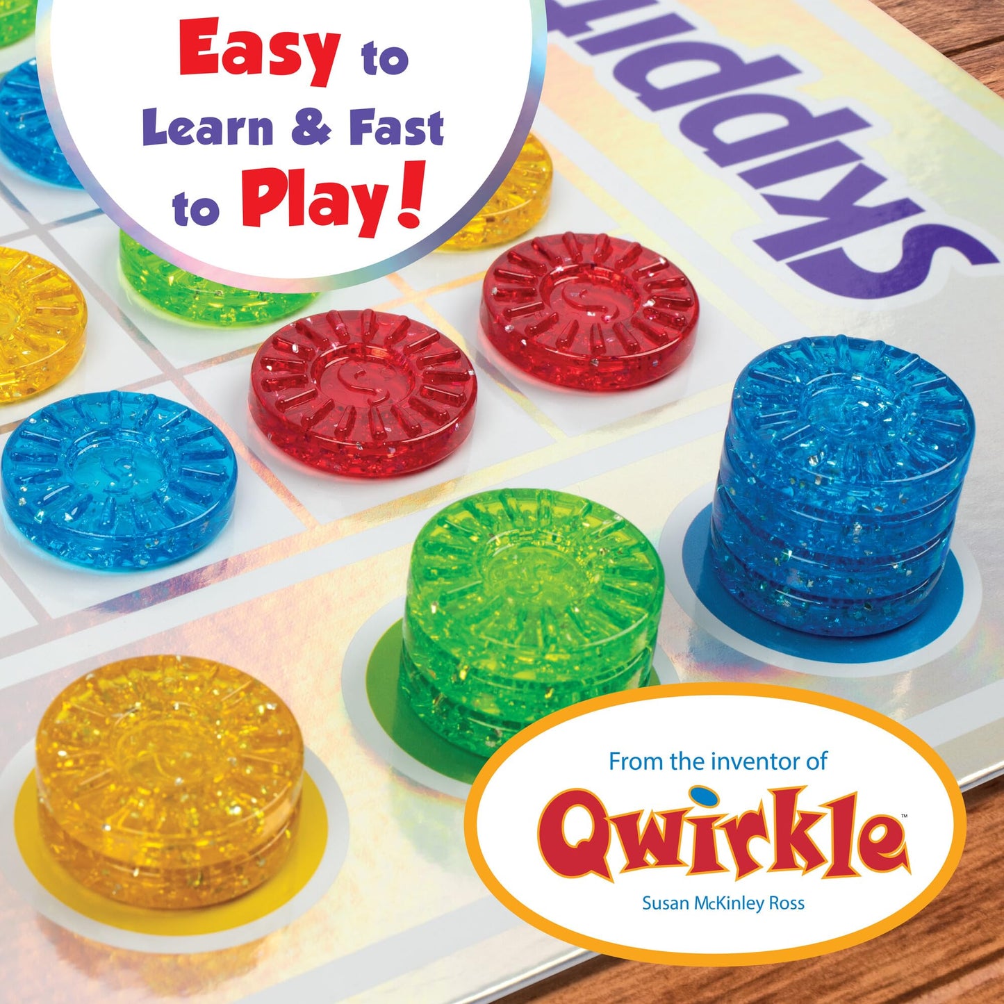 MindWare Skippity - Jump-and-Capture Board Game for 2-4 Players
