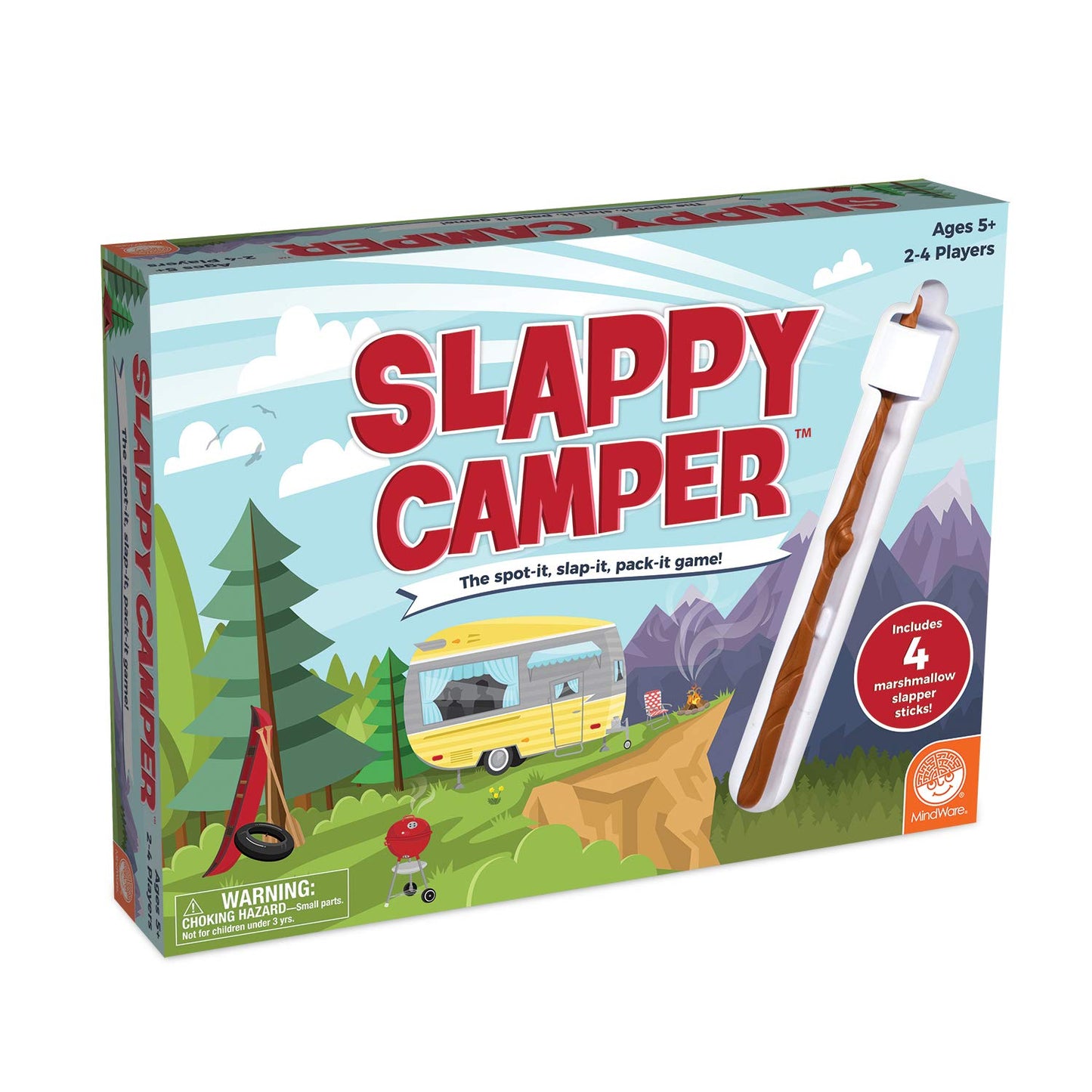 MindWare Slappy Camper Strategy Game – Think Fast and Fill Your Camper (2-4 Players, Ages 5+)