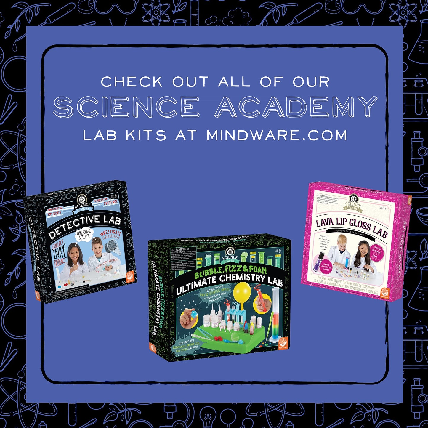MindWare Science Academy Squishy Ball Lab – 35pc STEM Kit for Kids & Teens