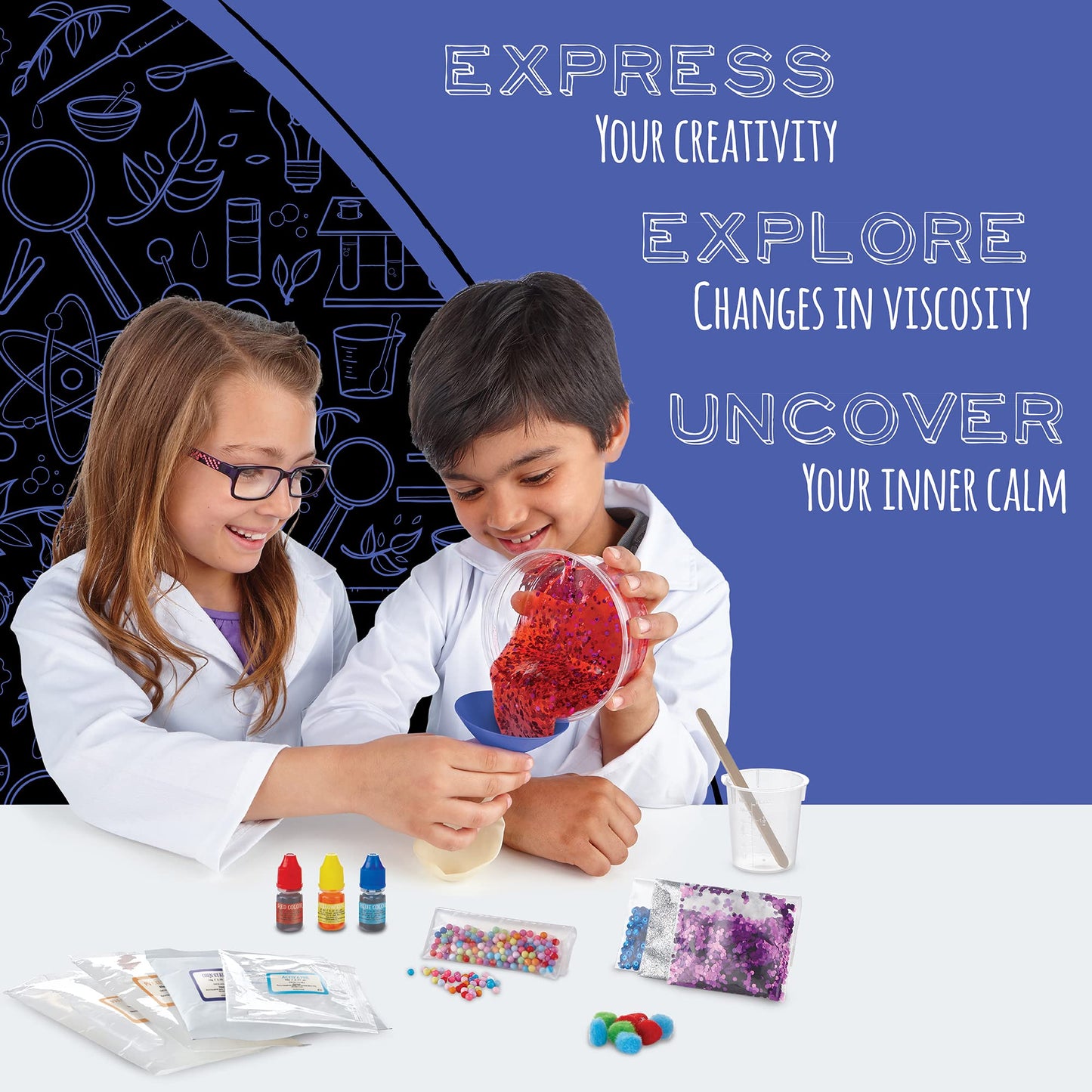 MindWare Science Academy Squishy Ball Lab – 35pc STEM Kit for Kids & Teens
