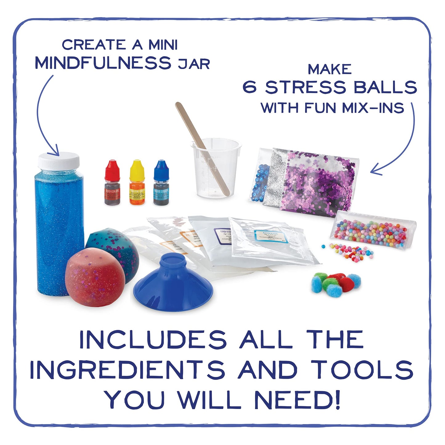 MindWare Science Academy Squishy Ball Lab – 35pc STEM Kit for Kids & Teens