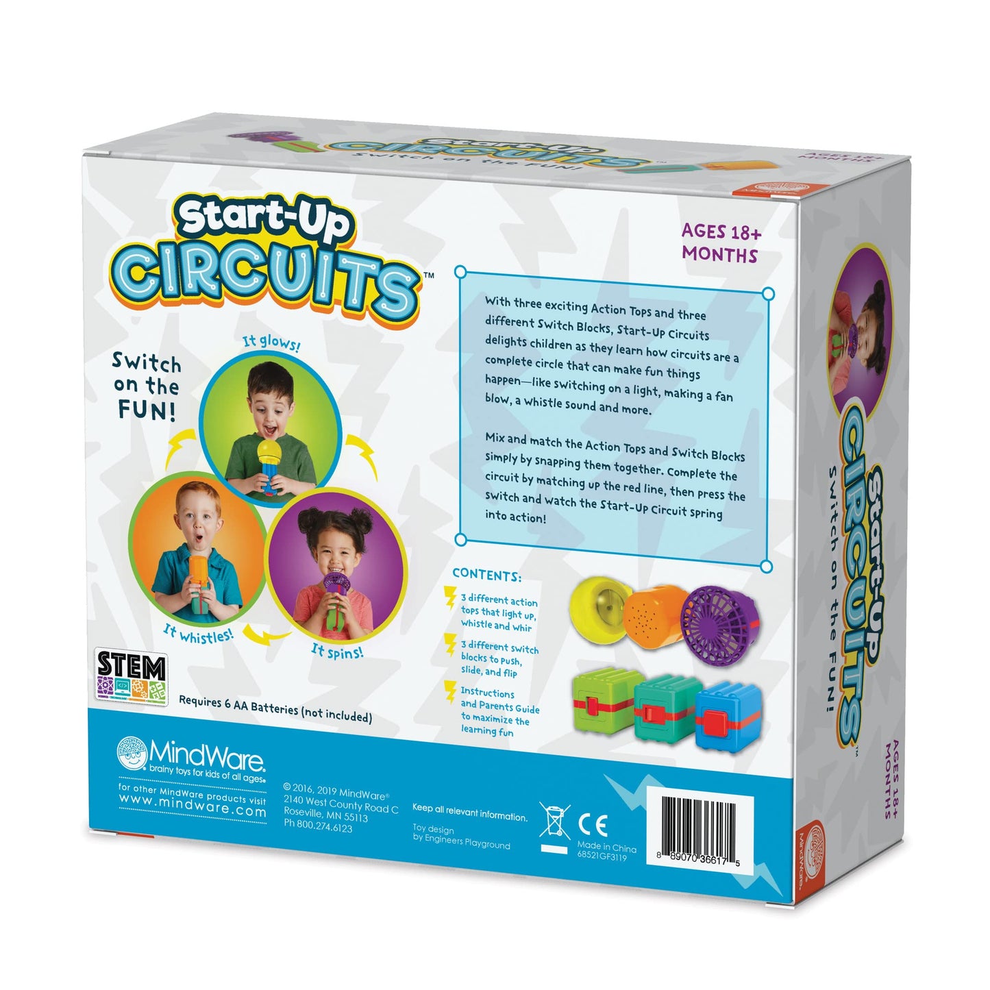 MindWare Start-Up Circuits – Hands-On STEM Toy for Curious Kids (Ages 2-6)