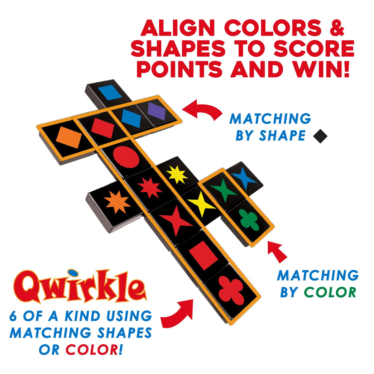 MindWare Travel Qwirkle Board Game — Compact Travel Edition for 2-4 Players
