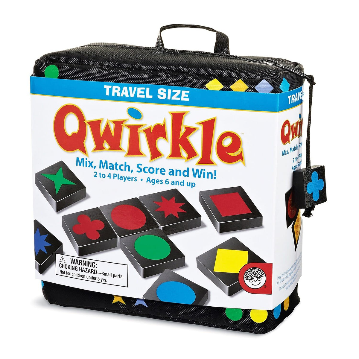 MindWare Travel Qwirkle Board Game — Compact Travel Edition for 2-4 Players