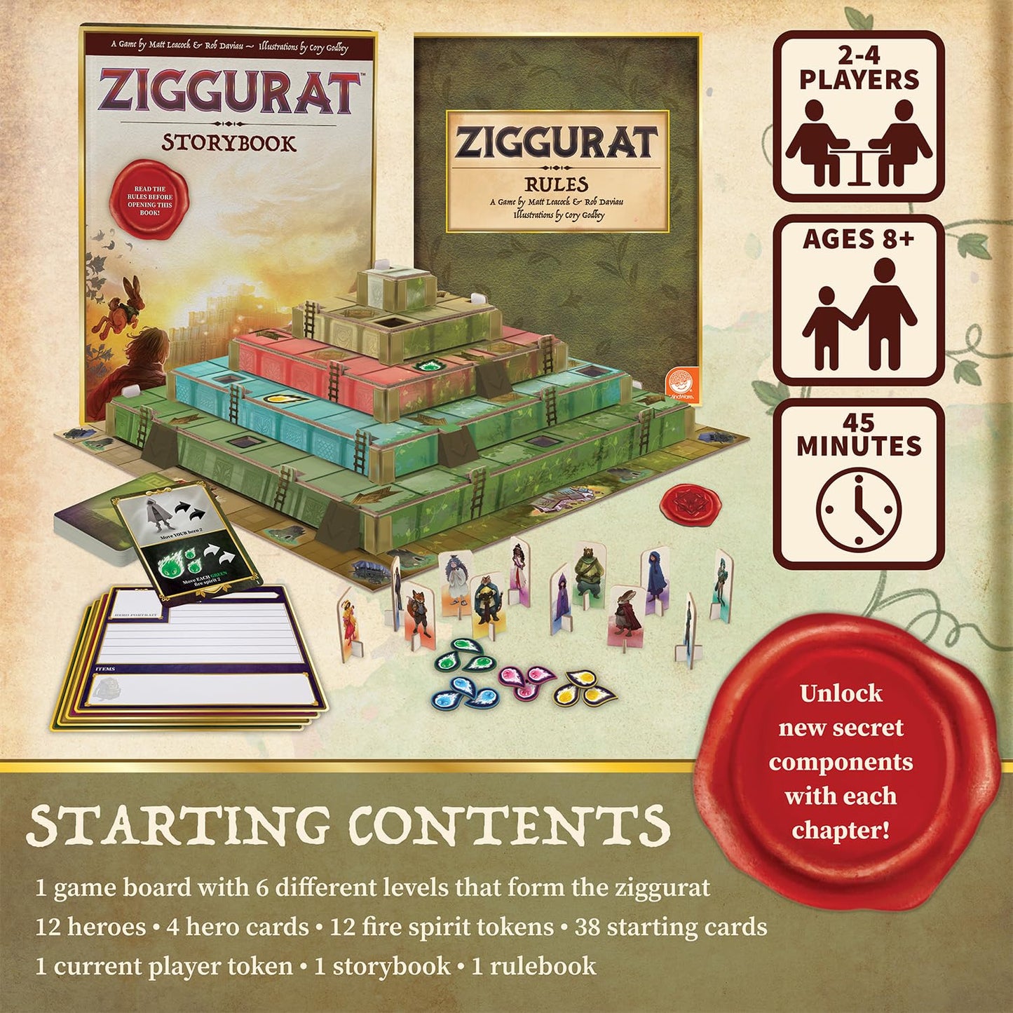 MindWare Ziggurat: Cooperative Family Legacy Adventure Game (Ages 8+)