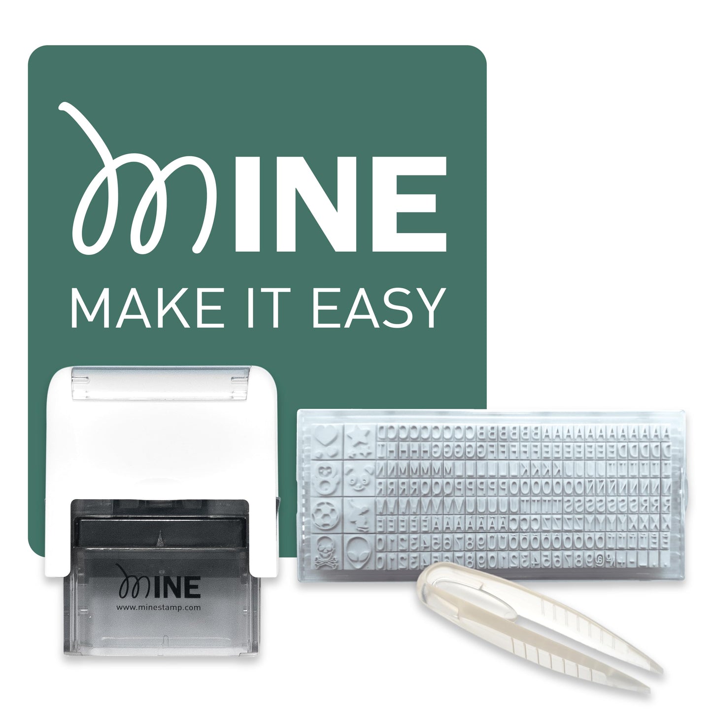 Mine Stamp Compact Clothing Marker – Personalised Name Stamp for Kids & Adults
